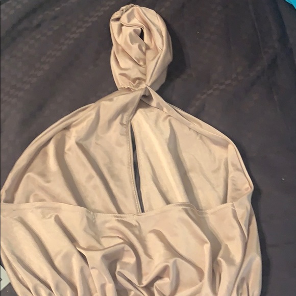 Misguided rose gold bodysuit halter top - Picture 4 of 4